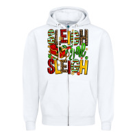 White sleigh girl sleigh Zipper Hoodie - AdoDesignShop