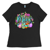 Black Easter Mini Happy Easter Day Ladies Tee - CowGirlArtShop