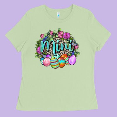 Easter Mini Happy Easter Day Ladies Tee Designed By Cowgirlartshop
