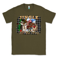 Army Green jingle all the way Classic Tee - CowGirlArtShop