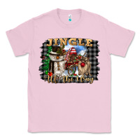 Bubblegum Pink jingle all the way Classic Tee - CowGirlArtShop
