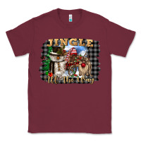 Burgundy jingle all the way Classic Tee - CowGirlArtShop