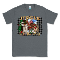 Charcoal Heather jingle all the way Classic Tee - CowGirlArtShop