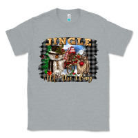 Heather Grey jingle all the way Classic Tee - CowGirlArtShop