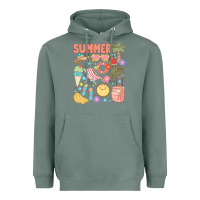 Sage retro summer Heavyweight Hoodie - JahusDesignShop