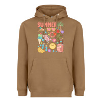 Toasted Coconut retro summer Heavyweight Hoodie - JahusDesignShop