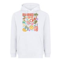 White retro summer Heavyweight Hoodie - JahusDesignShop