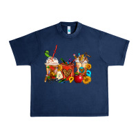 Navy Teacher Coffee Cups Urban Heavy Tee - FaDigitalArtStudio