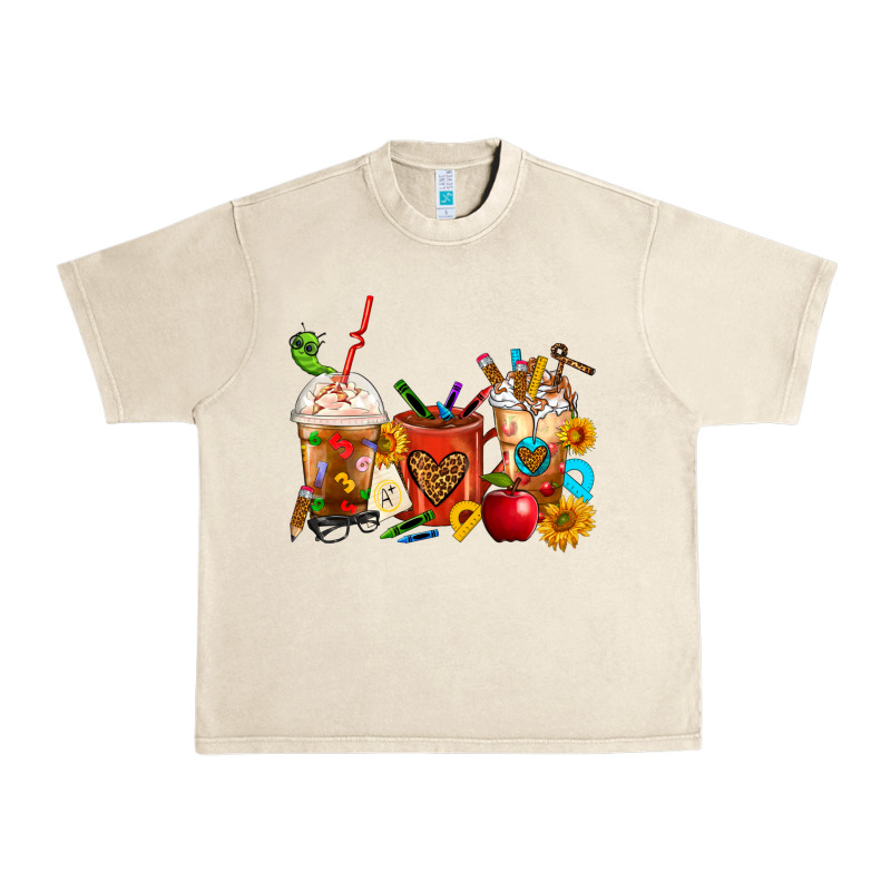 Teacher Coffee Cups Urban Heavy Tee by FaDigitalArtStudio | Teevron