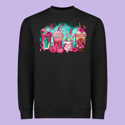 Breast Cancer  Coffee Cups Heavyweight Sweatshirt Designed By Adodesignshop