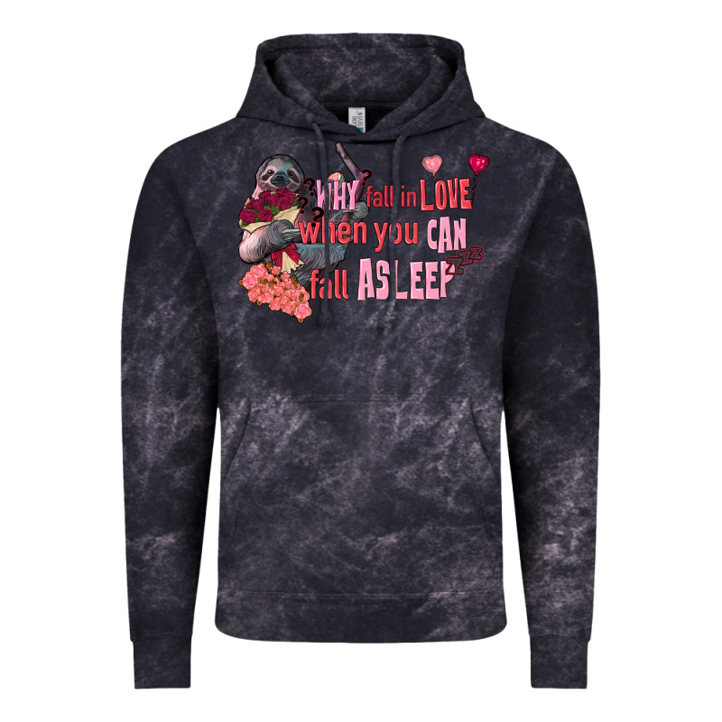Sloth Why Fall In Love When You Can Fall Asleep Vintage Hoodie by FaDigitalArtStudio | Teevron