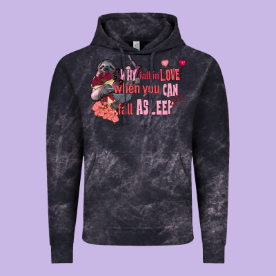 Sloth Why Fall In Love When You Can Fall Asleep Vintage Hoodie Designed By Fadigitalartstudio