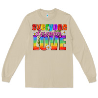 Mushroom Everyone Deserves Love Pride Lgbtq Long Sleeve Tee - BundleAndBundleShop