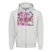 Dove Grey come on nurse lets go party Zipper Hoodie - AdoDesignShop