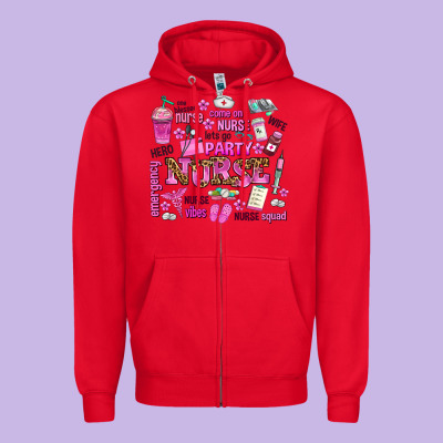 Come On Nurse Lets Go Party Zipper Hoodie Designed By Adodesignshop