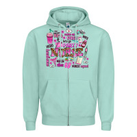 Seafoam come on nurse lets go party Zipper Hoodie - AdoDesignShop