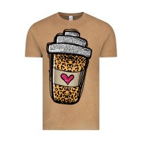 Vintage Camel leopard glitter coffee cup Vintage Tee - Jasminsmagicworld