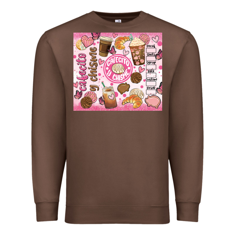 Cafecito Y Chisme Premium Sweatshirt by JahusDesignShop | Teevron
