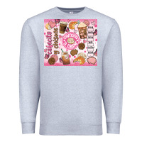 Heather Grey cafecito y chisme Premium Sweatshirt - JahusDesignShop