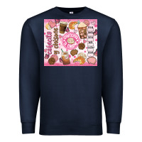 Navy cafecito y chisme Premium Sweatshirt - JahusDesignShop