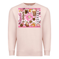 Pale Pink cafecito y chisme Premium Sweatshirt - JahusDesignShop