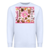 White cafecito y chisme Premium Sweatshirt - JahusDesignShop