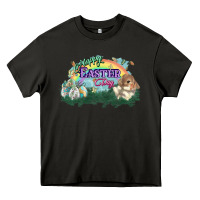 Asphalt Happy Easter Day rainbow Heavy Core Tee - HowdyJamesFarm
