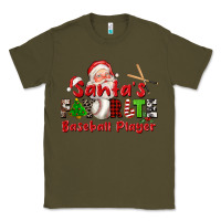 Army Green santas favorite baseball player Classic Tee - CowGirlArtShop