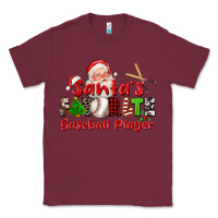 Burgundy santas favorite baseball player Classic Tee - CowGirlArtShop