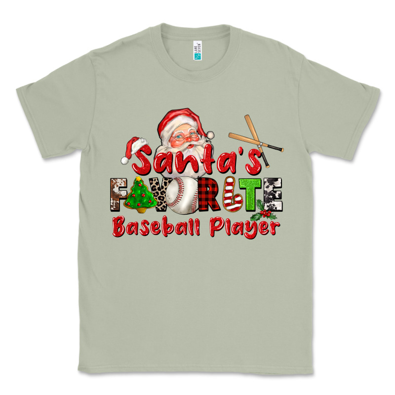 Santas Favorite Baseball Player Classic Tee by CowGirlArtShop | Teevron