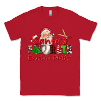 Red santas favorite baseball player Classic Tee - CowGirlArtShop