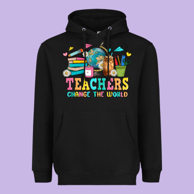 Custom Teacher Heavyweight Hoodie Designed By Jahusdesignshop