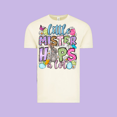 Easter Day Little Mister Hops A Lot Vintage Tee Designed By Oliviacreatesart