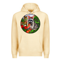 Pina Colada Christmas Raccoon Premium Hoodie - LillyAllenDesigns