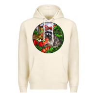 Tofu Christmas Raccoon Premium Hoodie - LillyAllenDesigns