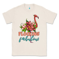 Natural flamingo flocking fabulous Classic Tee - Artiststas