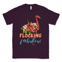 Plum flamingo flocking fabulous Classic Tee - Artiststas