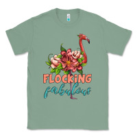 Sage flamingo flocking fabulous Classic Tee - Artiststas