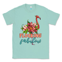 Seafoam flamingo flocking fabulous Classic Tee - Artiststas