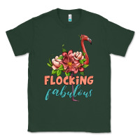 Sports Green flamingo flocking fabulous Classic Tee - Artiststas