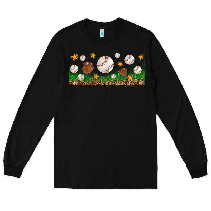 Baseball Glove With Leopard Libbey Glass Long Sleeve Tee by BundleAndBundleShop | Teevron