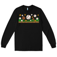 Black Baseball Glove With Leopard Libbey Glass Long Sleeve Tee - BundleAndBundleShop