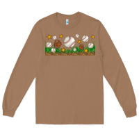 Toasted Coconut Baseball Glove With Leopard Libbey Glass Long Sleeve Tee - BundleAndBundleShop