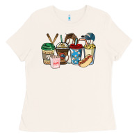 Bone Baseball coffee cups Ladies Tee - HowdyJamesFarm