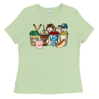 Matcha Baseball coffee cups Ladies Tee - HowdyJamesFarm