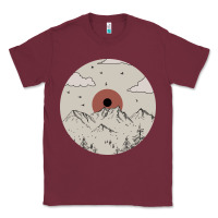 Burgundy The Mountains Are Calling Classic Tee - Bettercallsaul