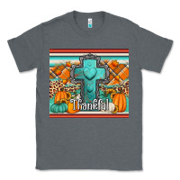 Charcoal Heather fall thankfull cross Classic Tee - Jasminsmagicworld