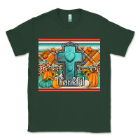 Sports Green fall thankfull cross Classic Tee - Jasminsmagicworld
