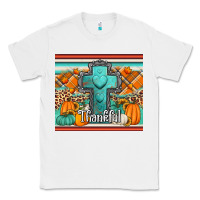 White fall thankfull cross Classic Tee - Jasminsmagicworld