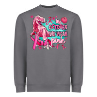 Storm dinosaur  in october we wear pink Heavyweight Sweatshirt - AdoDesignShop